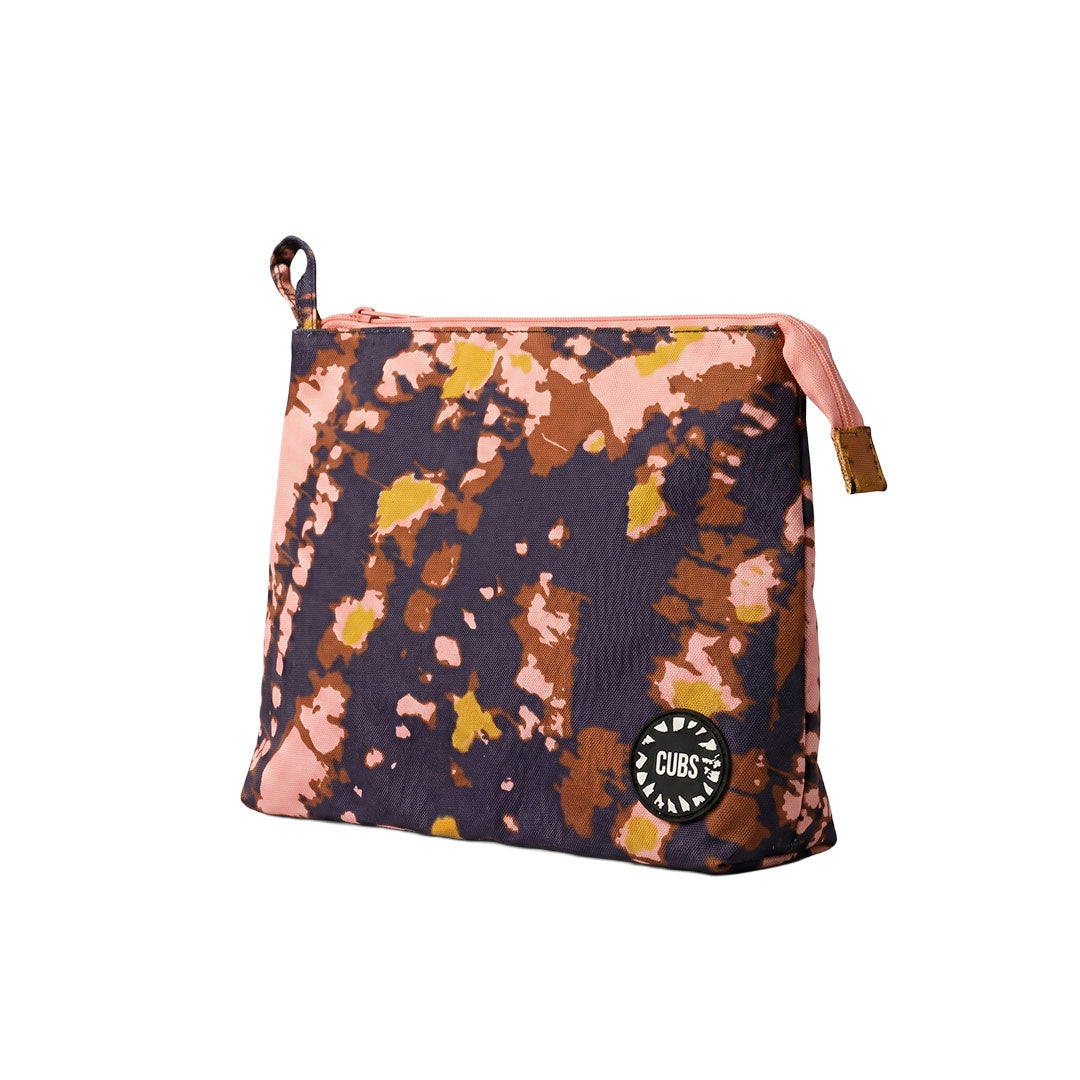 Pink & Black Tie Dye Large Pouch