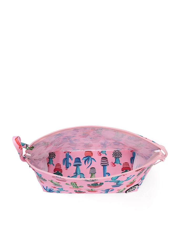 Pink Cactus Large Pouch