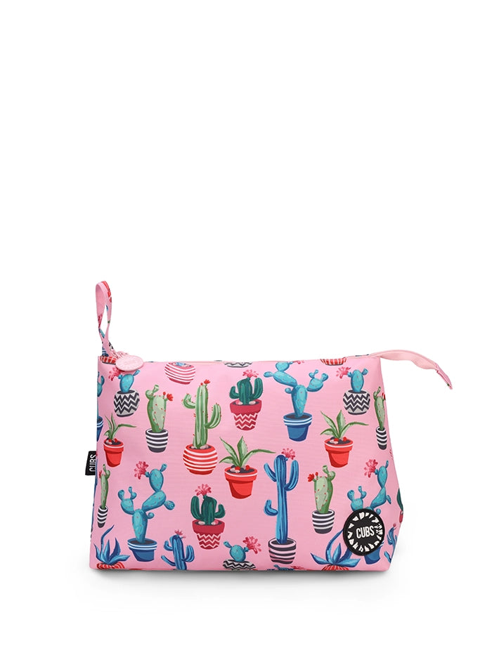 Pink Cactus Large Pouch