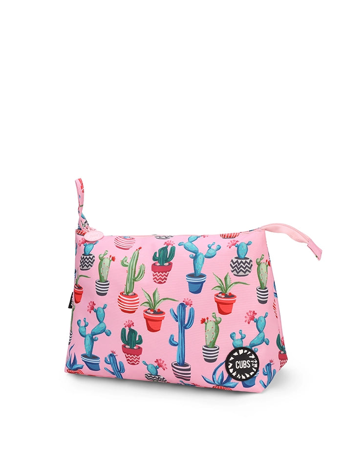 Pink Cactus Large Pouch