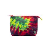 Pistachio & Fuschia Tie Dye Medium Pouch
