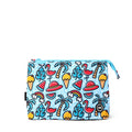 Baby Blue Flamingos Medium Pouch