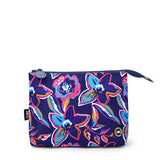 Navy Flowers Pouch