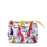 White Ships Medium Pouch