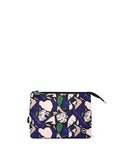 Black and Blue Medium Pouch