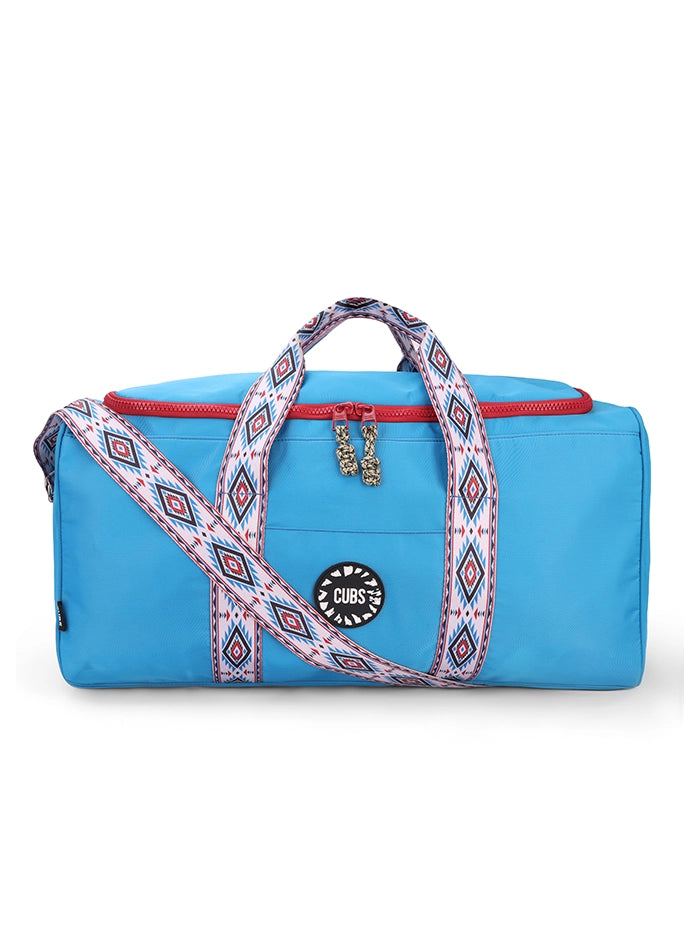 Cyan Blue Weekender Duffel Bag