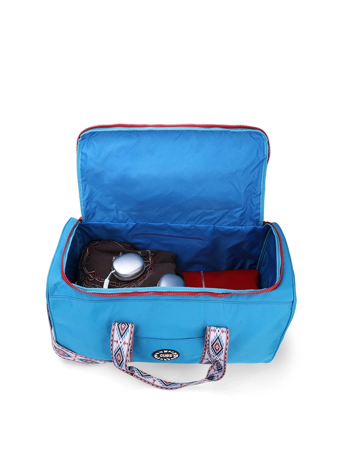 Cyan Blue Weekender Duffel Bag