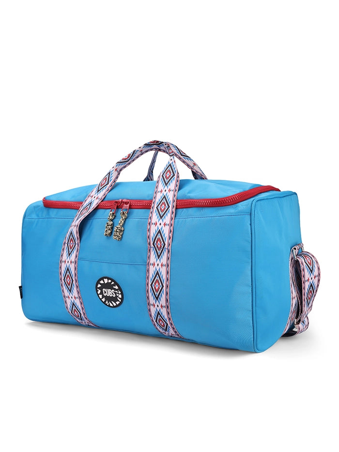 Cyan Blue Weekender Duffel Bag