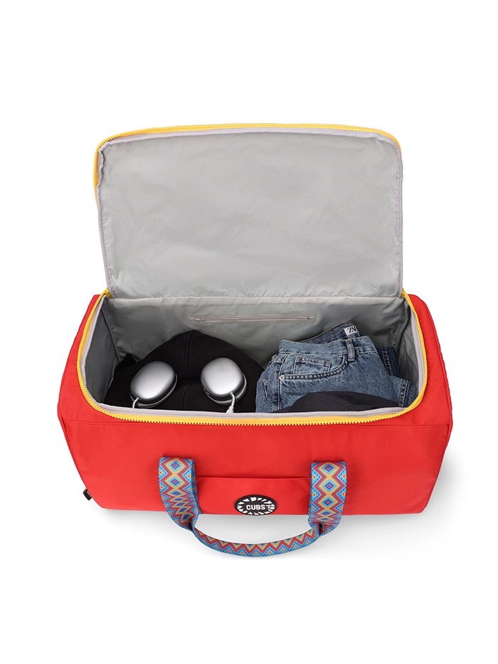 Flame Red Weekender Duffel Bag