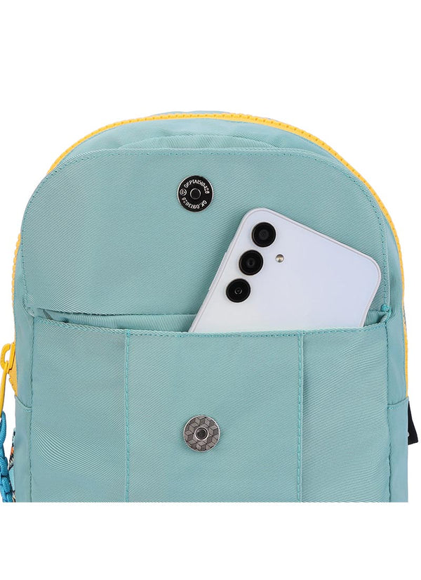 Ocean Green Sling Locked Pocket Crossbody Bag