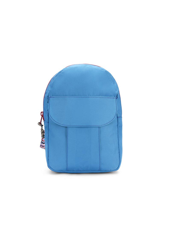 Cyan Blue Sling Locked Pocket Crossbody Bag