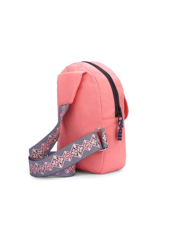 Coral Blush Sling Locked Pocket Crossbody Bag