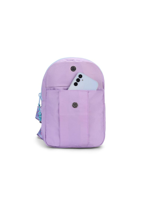 Lavender Sling Locked Pocket Crossbody Bag