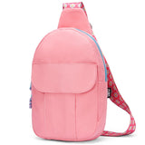Bubblegum Pink Sling Locked Pocket Crossbody Bag