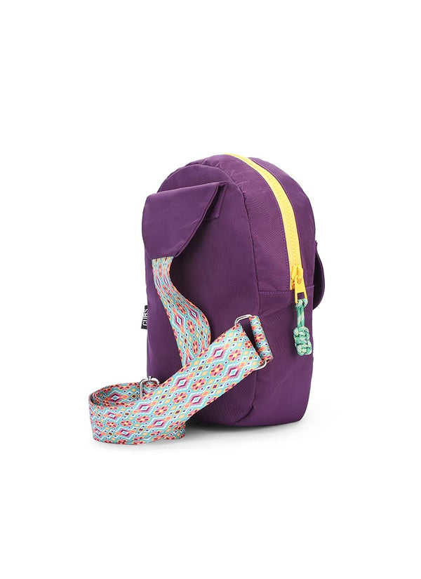 Royal Purple Sling Locked Pocket Crossbody Bag