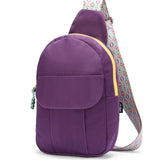 Royal Purple Sling Locked Pocket Crossbody Bag