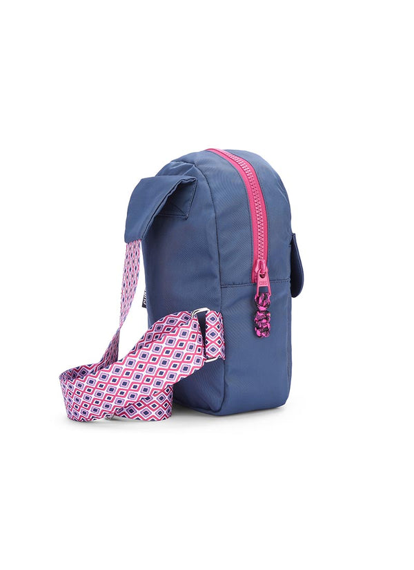 Navy Sling Locked Pocket Crossbody Bag