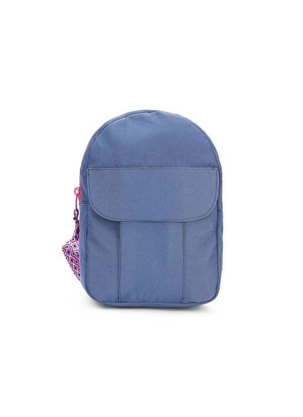 Navy Sling Locked Pocket Crossbody Bag