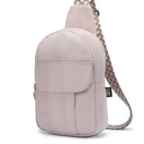 Warm Latte Sling Locked Pocket Crossbody Bag