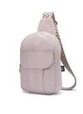 Warm Latte Sling Locked Pocket Crossbody Bag