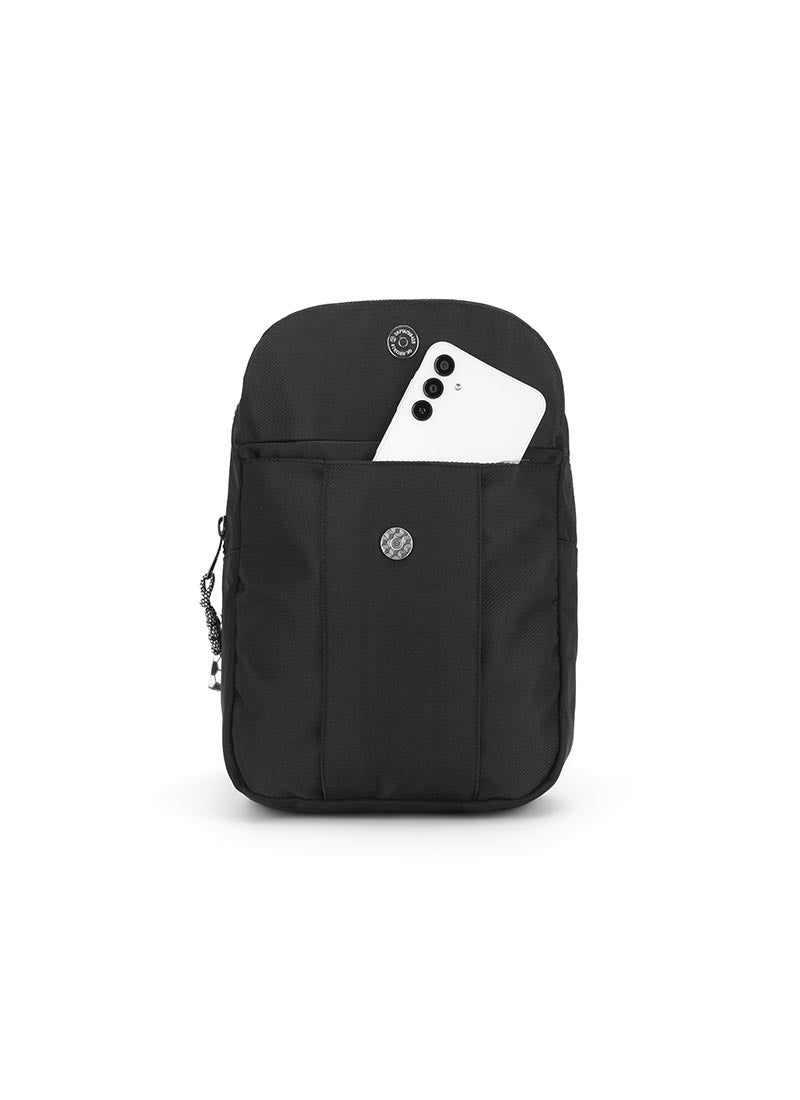 Black Sling Front Locked Pocket