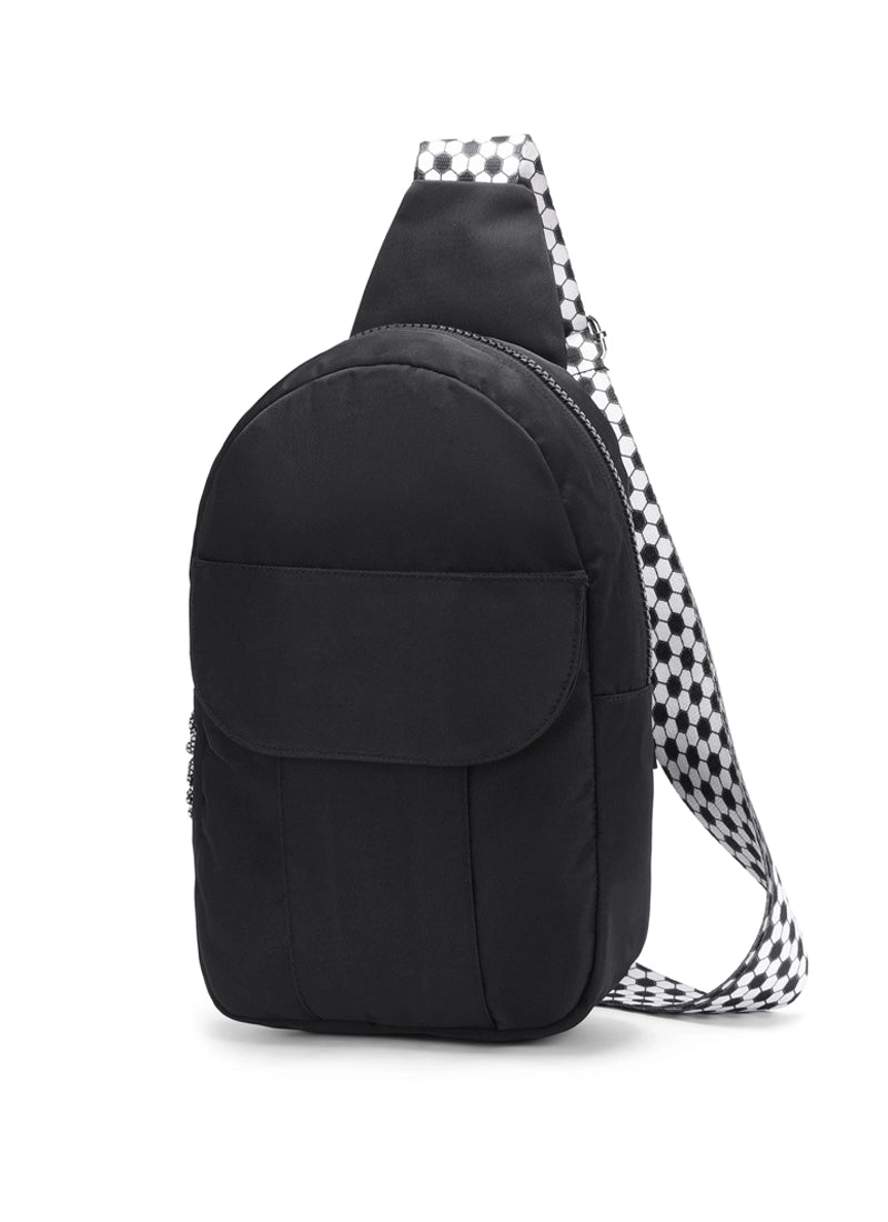 Black Sling Locked Pocket Crossbody Bag