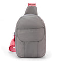 Serious Grey Sling Locked Pocket Crossbody Bag
