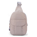 Ashy Grey Sling Locked Pocket Crossbody Bag