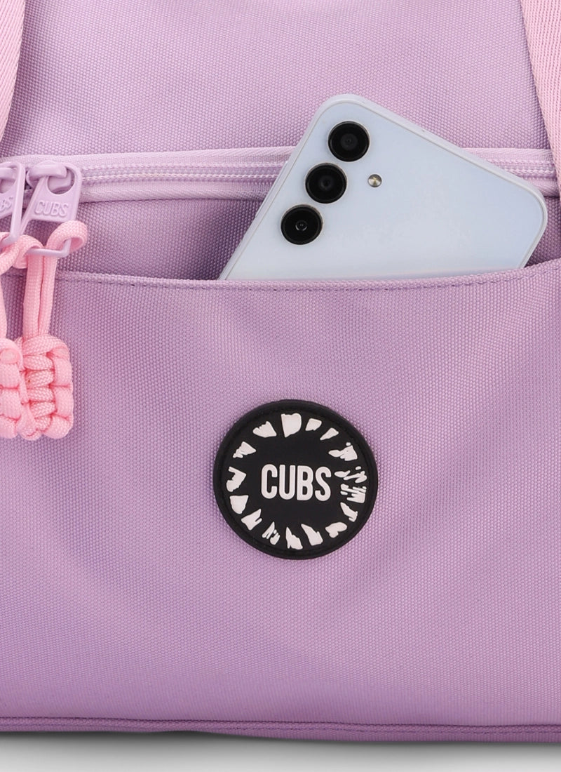lilac Large Duffel One side Pocket