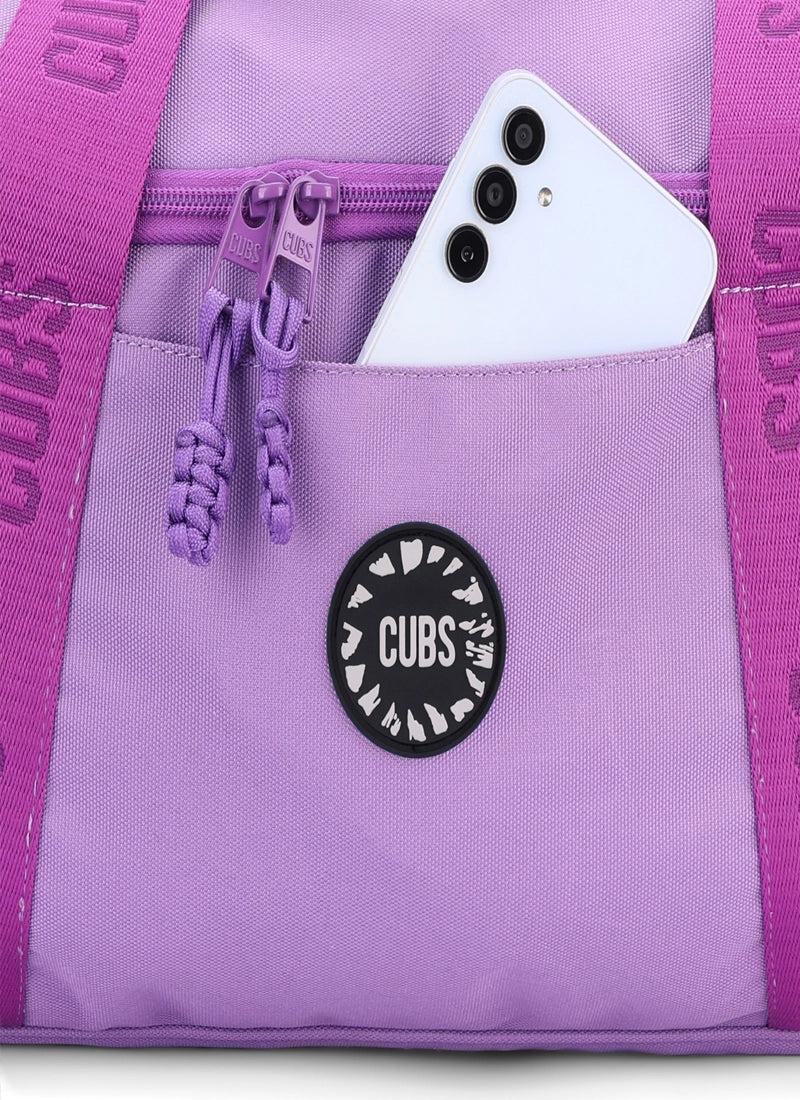 Dark Purple One Side Pocket Large Duffel Bag