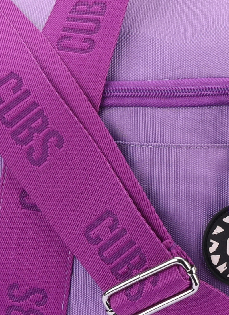 Dark Purple One Side Pocket Large Duffel Bag