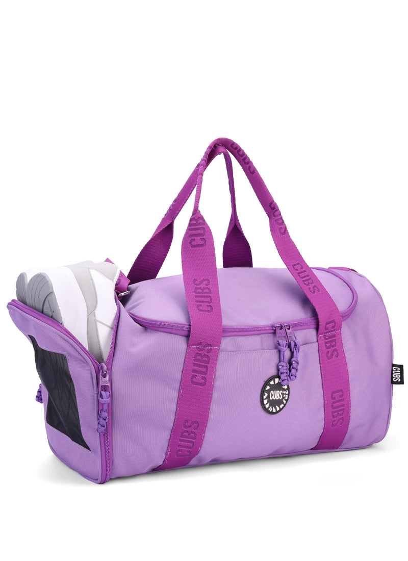 Dark Purple One Side Pocket Large Duffel Bag