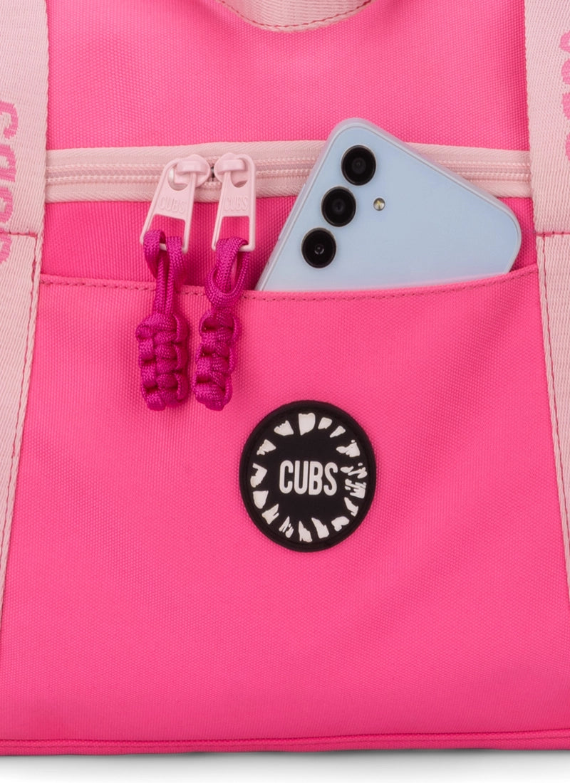 neon pink Large Duffel One side Pocket