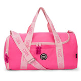 Neon Pink Large Duffel Bag - One Side Pocket