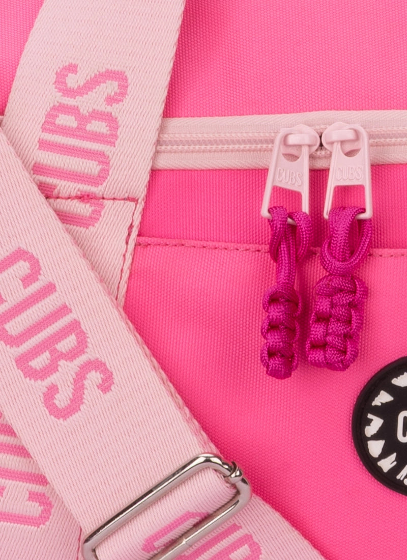 neon pink Large Duffel One side Pocket