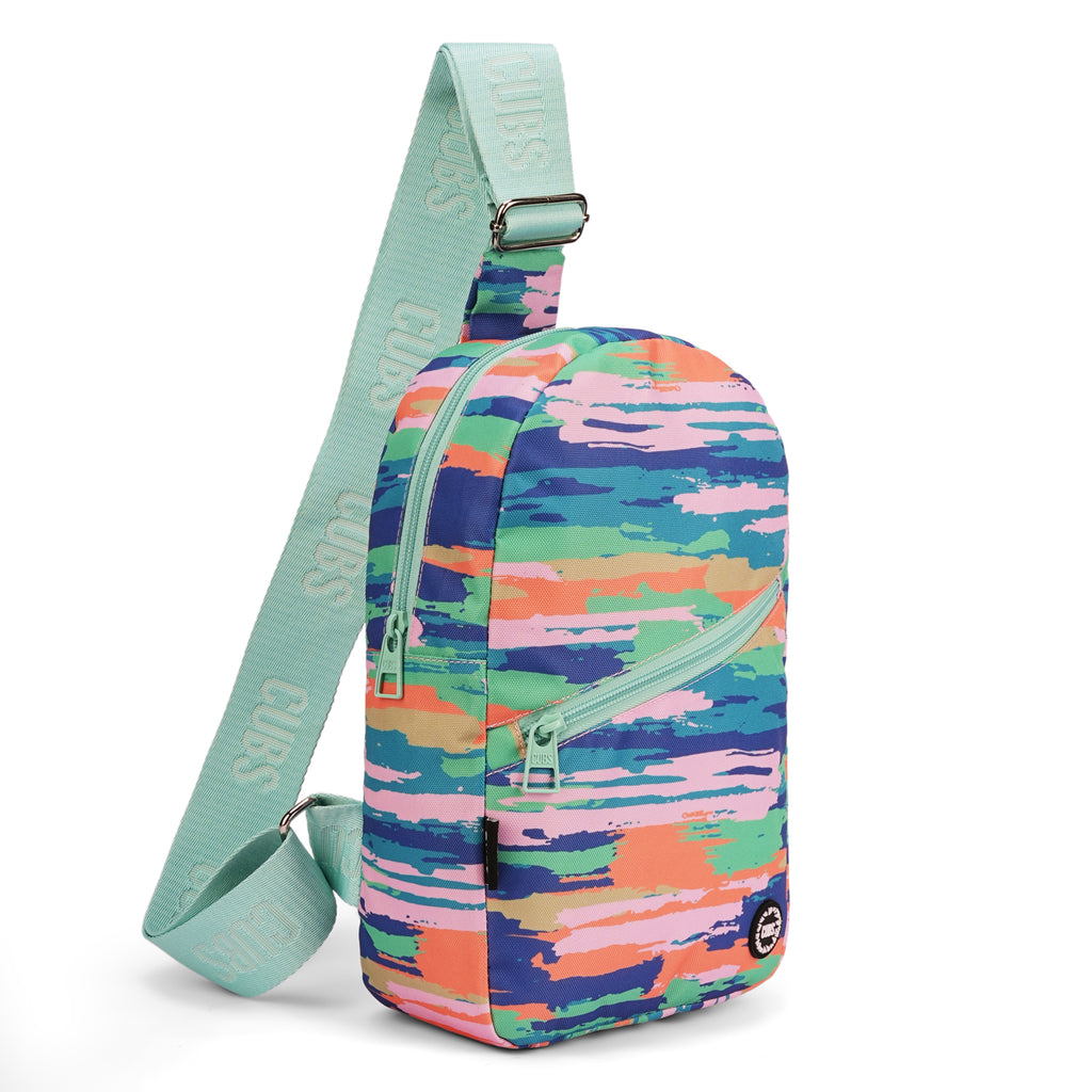 Oceans Sling Front Zipper Crossbody Bag