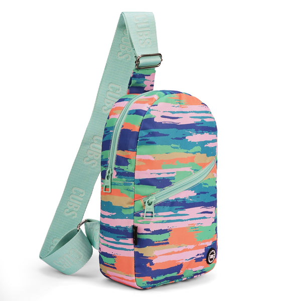 Oceans Sling Front Zipper Crossbody Bag