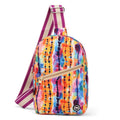 Magical Colors Sling Front Zipper Crossbody Bag