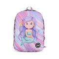 Lilac Cute Mermaid Big&Basic Backpack