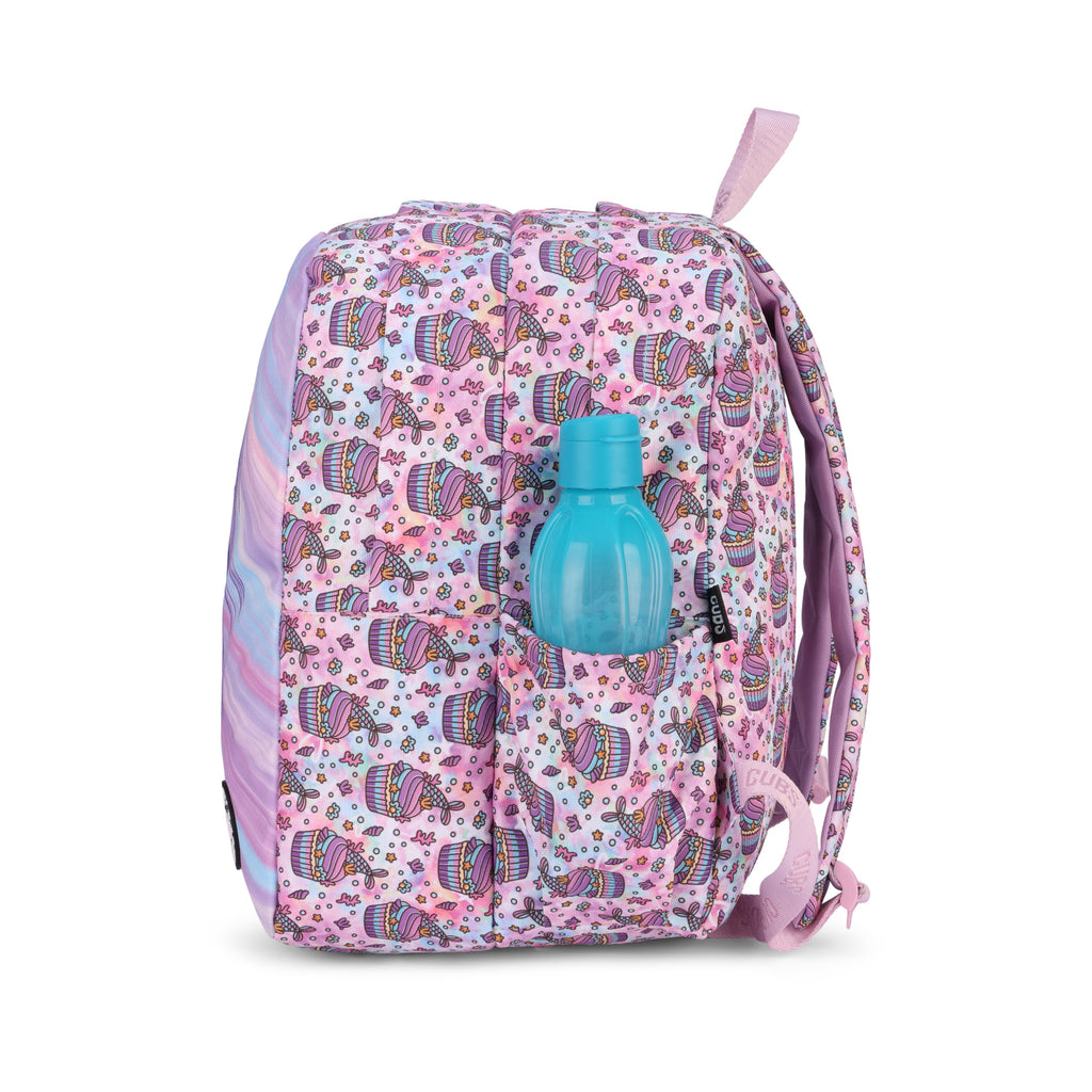 Lilac Cute Mermaid Big&Basic Backpack