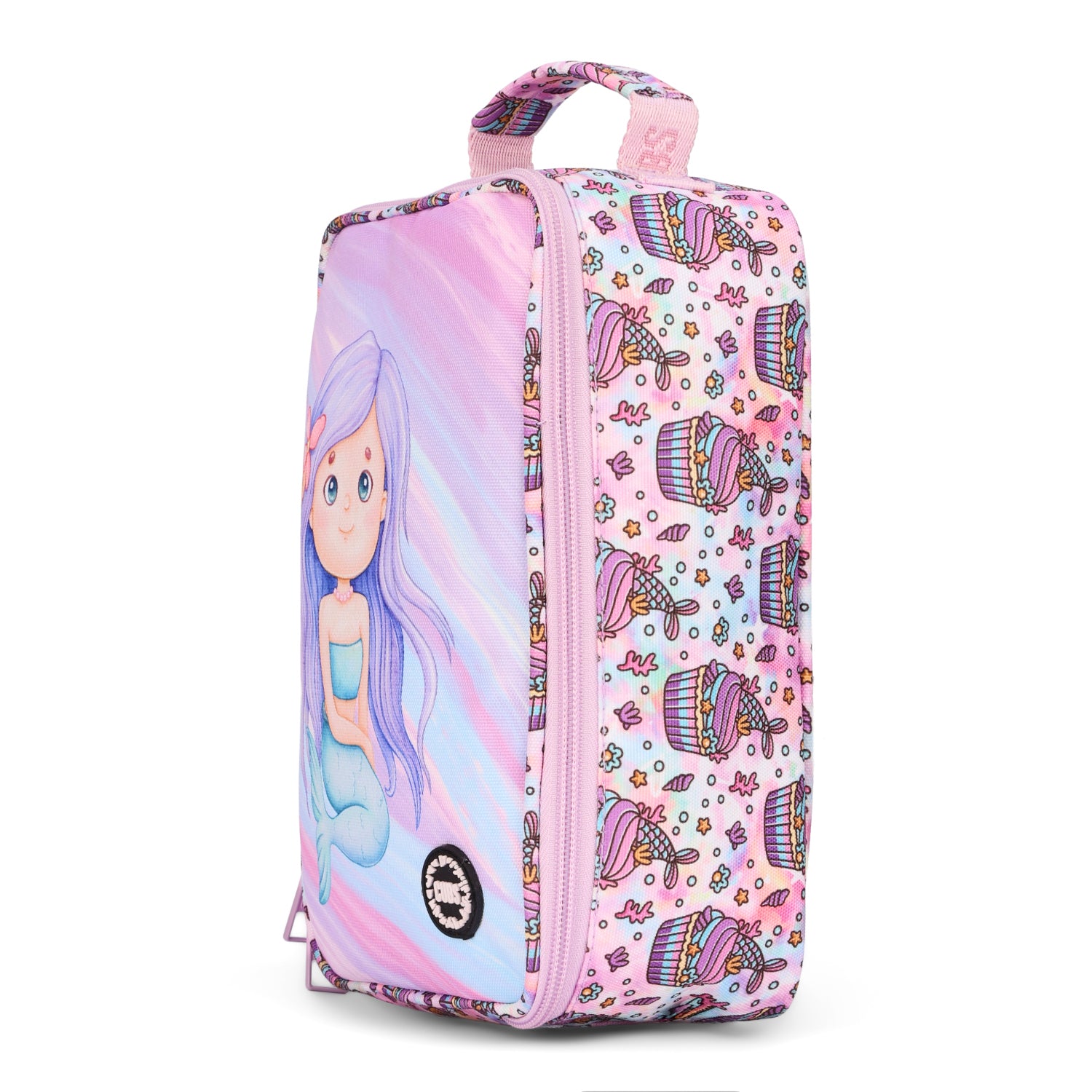 Lilac Cute Mermaid Big & Basic Lunch Bag