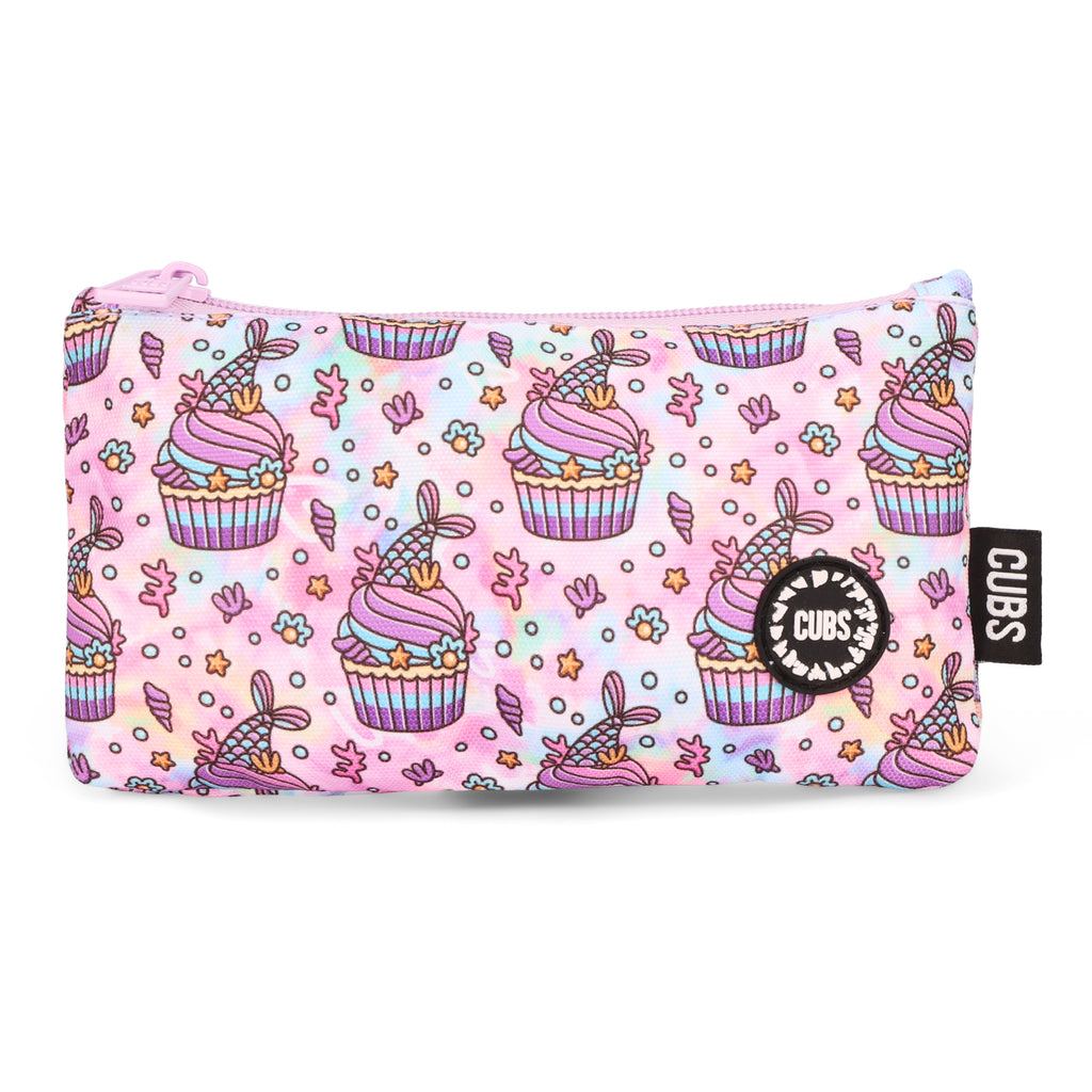 Lilac Cute Mermaid Big & Basic Pencil Case