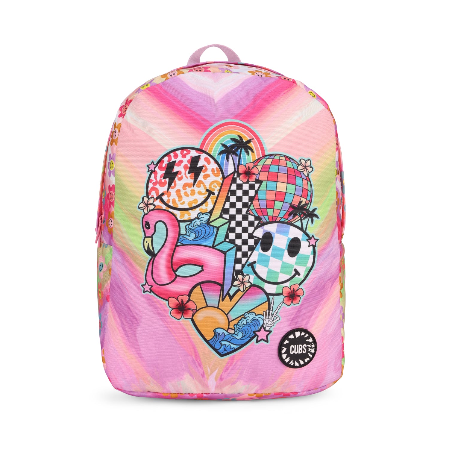 Smiles and Flamingos Big & Basic BackPack