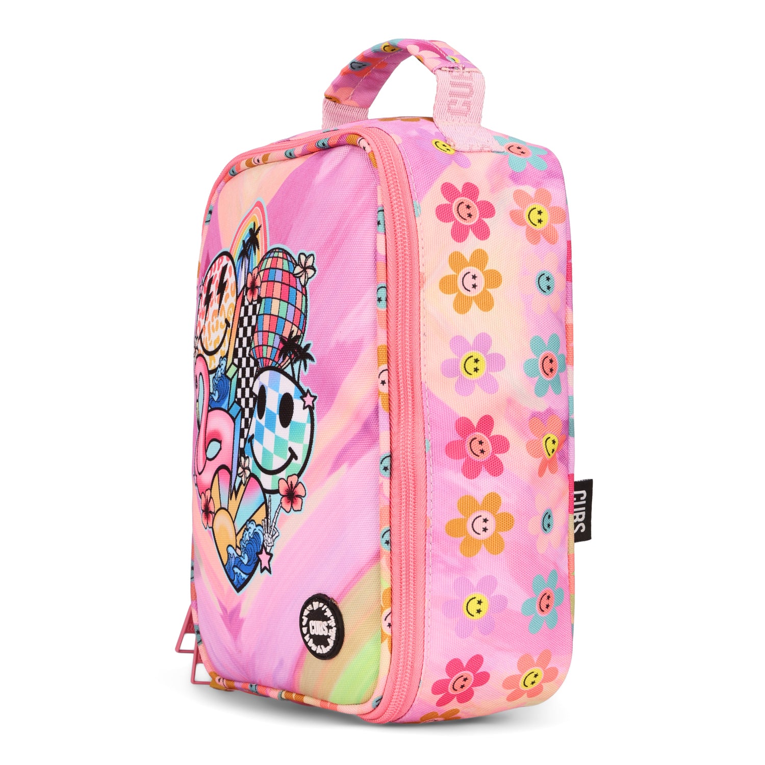 Smiles and Flamingos Big & Basic Lunch Bag
