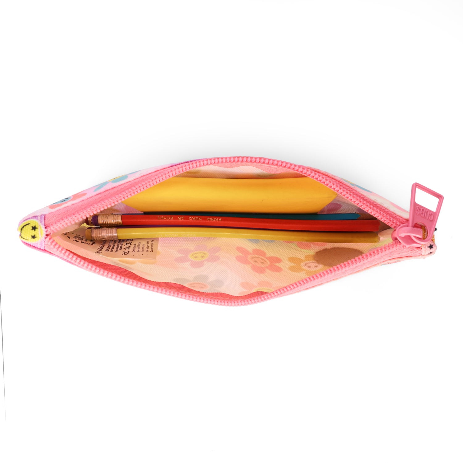 Smiles and Flamingos Big & Basic Pencil Case
