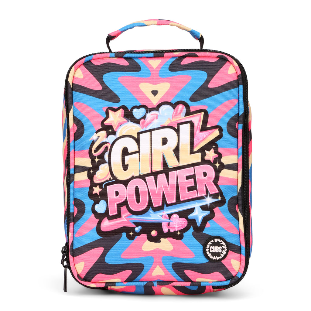 Girl Power Black Big & Basic Lunch Bag