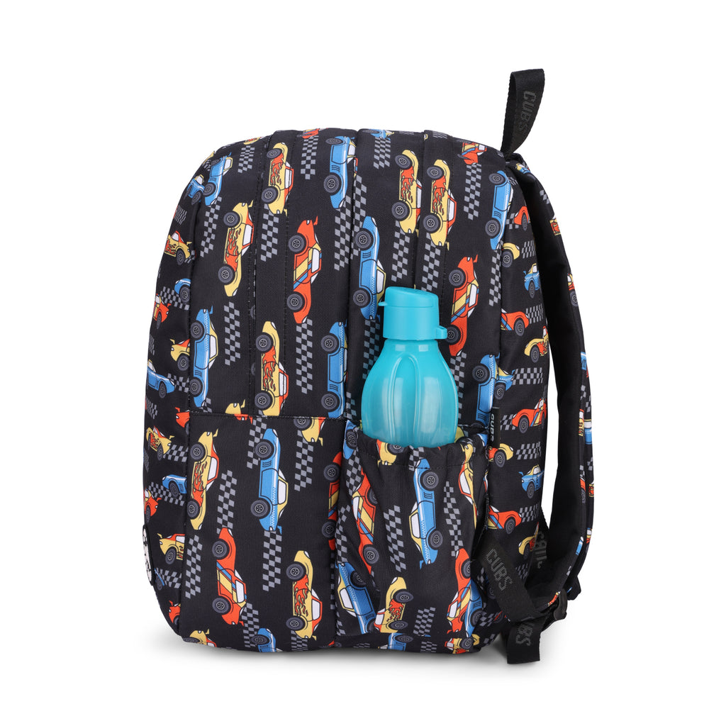 Black Racing Cars Big & Basic BackPack