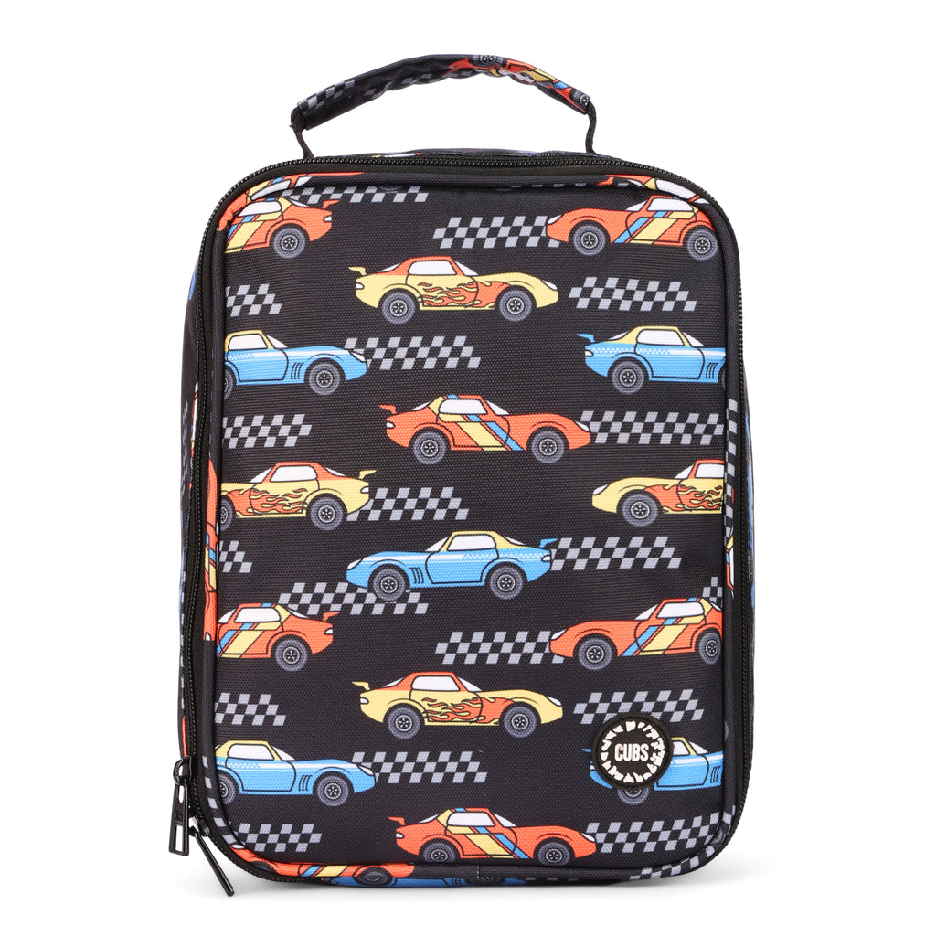 Black Racing Cars Big & Basic Lunch Bag
