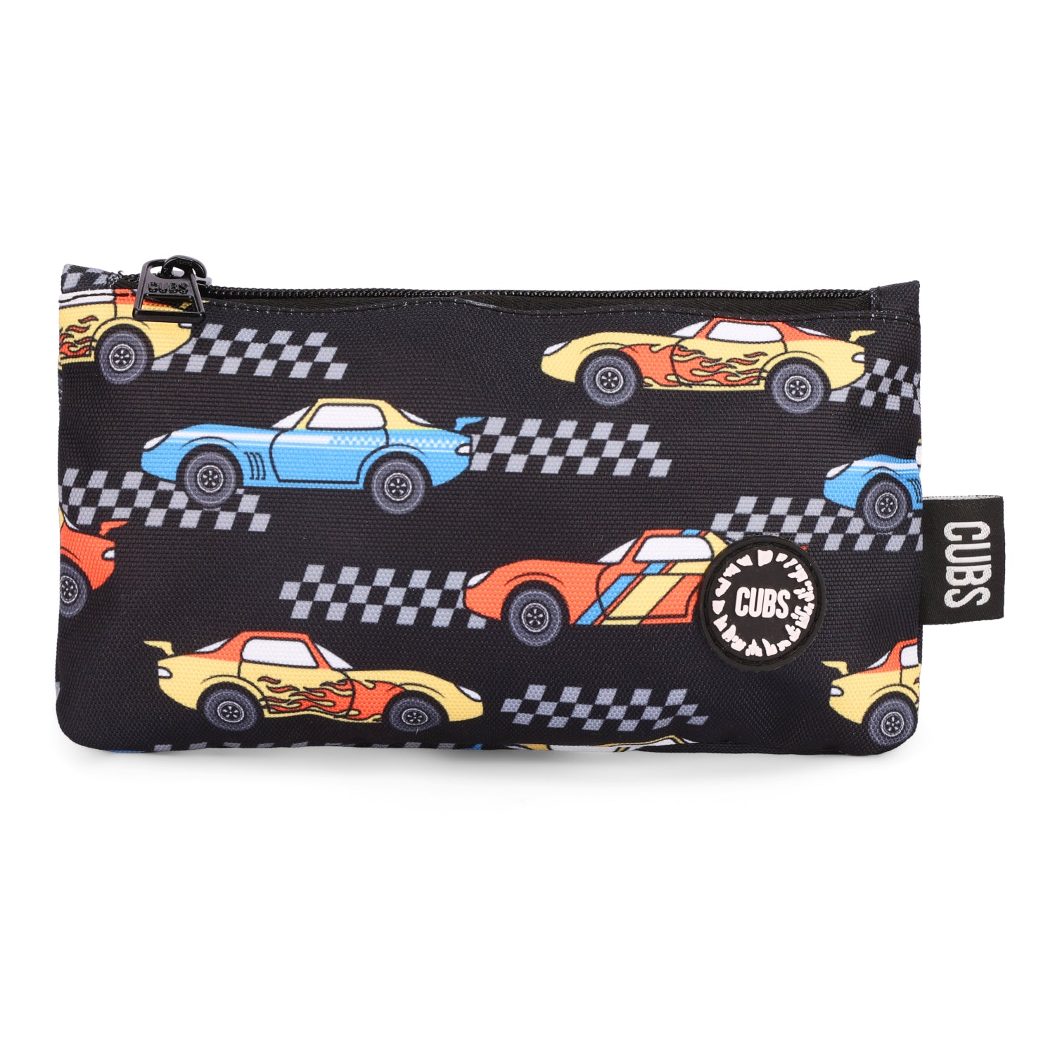 Black Racing Cars Big & Basic Pencil Case