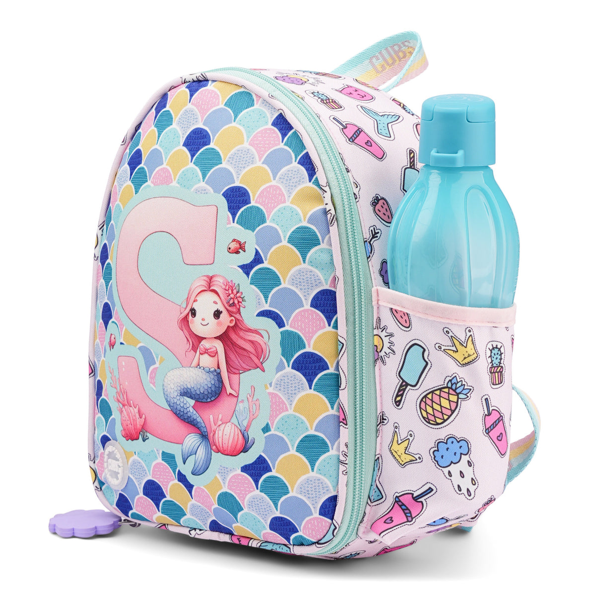 Blue Mermaid Nursery Lunch Backpack S